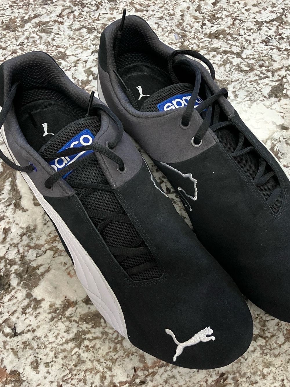 Puma x Sparco Future Cat OG motorsport shoes black white dark coal (grey)